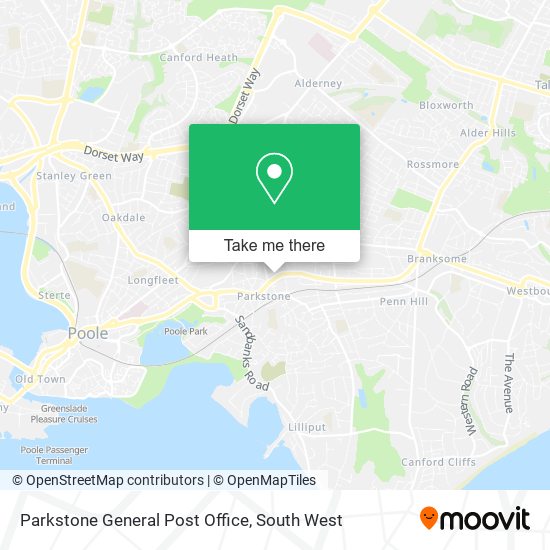 Parkstone General Post Office map