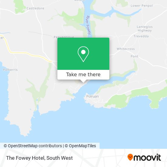 The Fowey Hotel map
