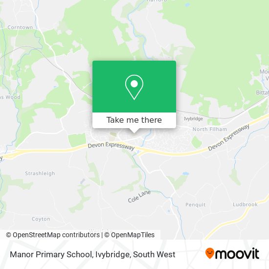 Manor Primary School, Ivybridge map