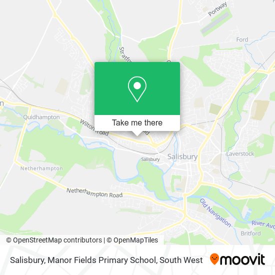 Salisbury, Manor Fields Primary School map