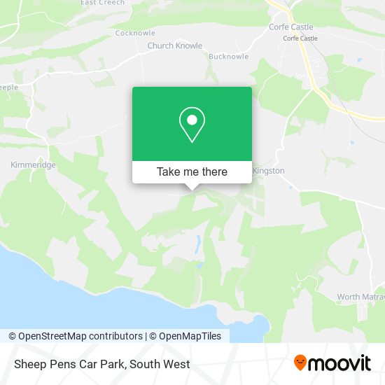 Sheep Pens Car Park map