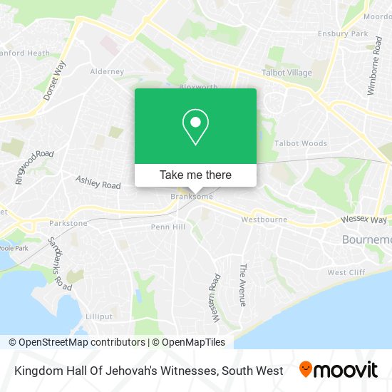 Kingdom Hall Of Jehovah's Witnesses map
