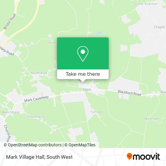 Mark Village Hall map