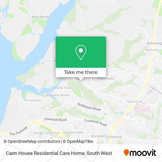 Cann House Residential Care Home map