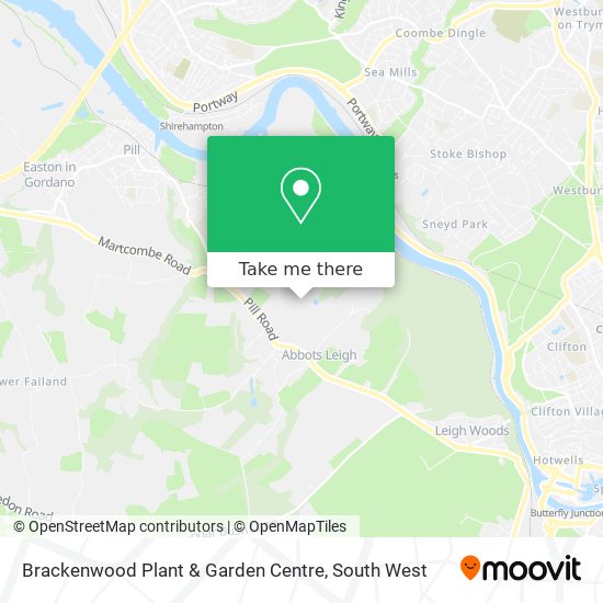 Brackenwood Plant & Garden Centre map