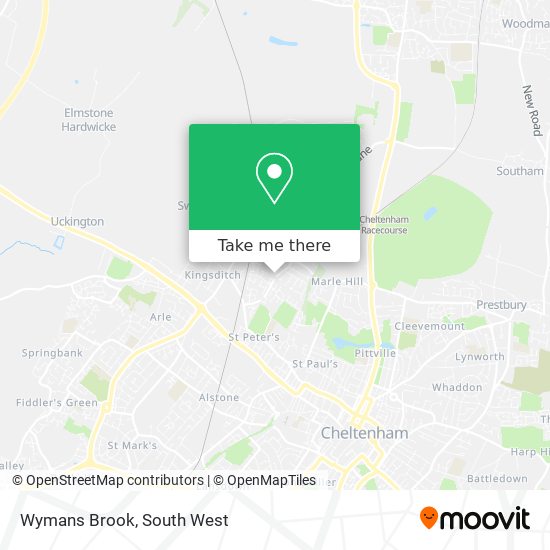 Wymans Brook map