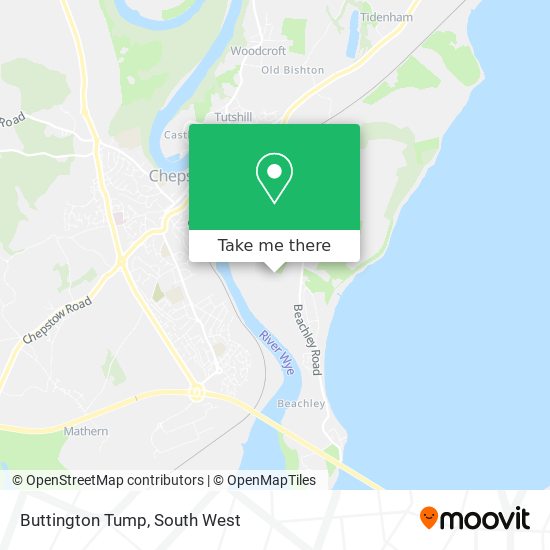 Buttington Tump map