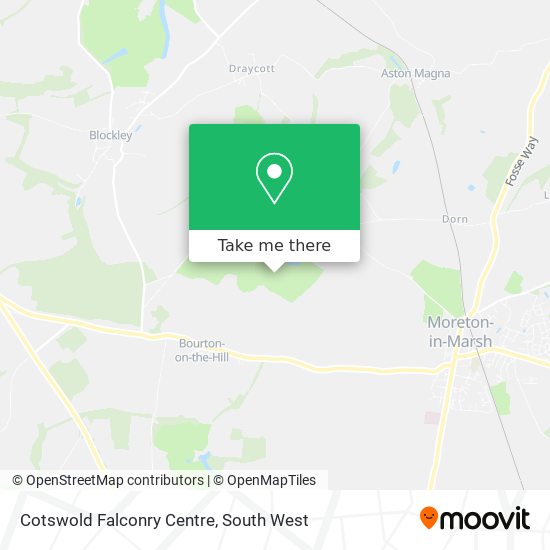 Cotswold Falconry Centre map