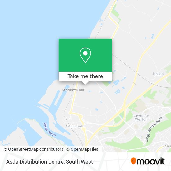Asda Distribution Centre map