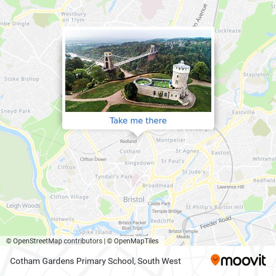 Cotham Gardens Primary School map