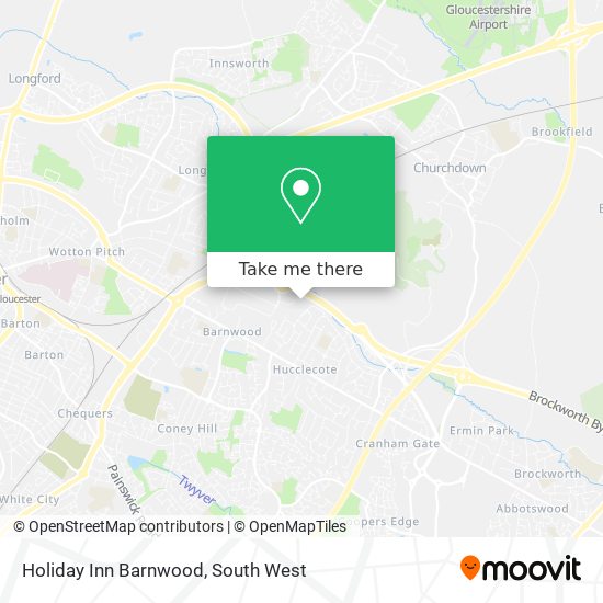 Holiday Inn Barnwood map