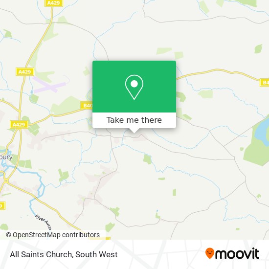 All Saints Church map