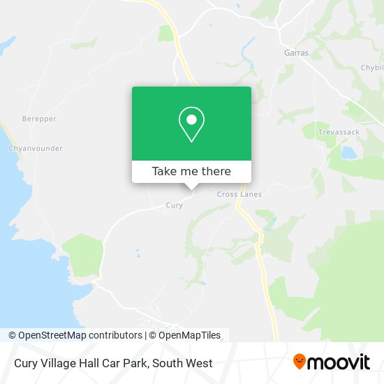 Cury Village Hall Car Park map