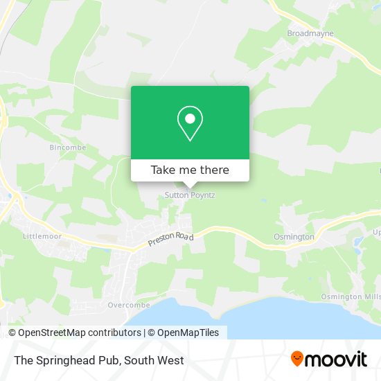 The Springhead Pub map