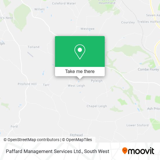 Paffard Management Services Ltd. map