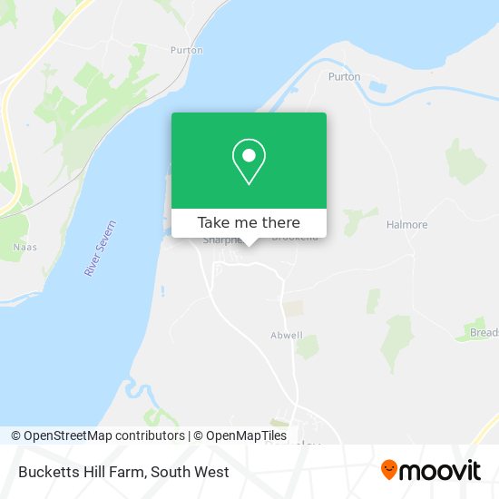 Bucketts Hill Farm map