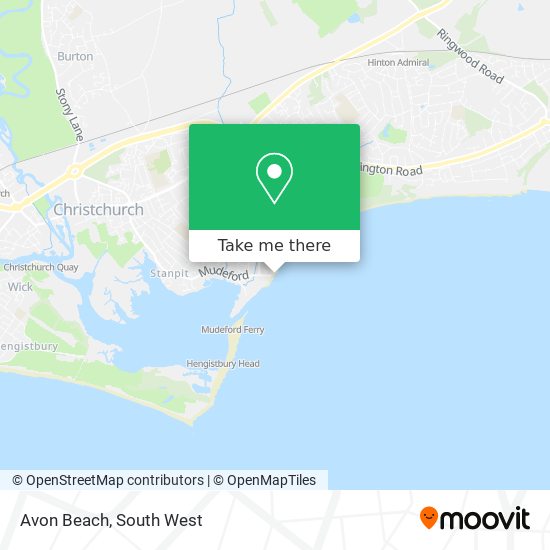 Avon Beach map