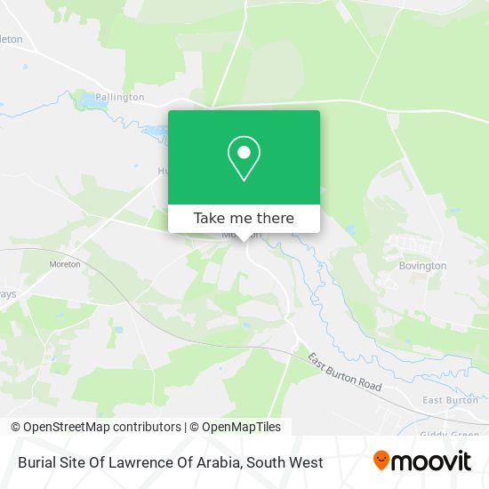 Burial Site Of Lawrence Of Arabia map