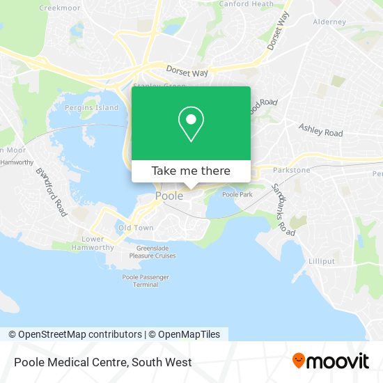 Poole Medical Centre map