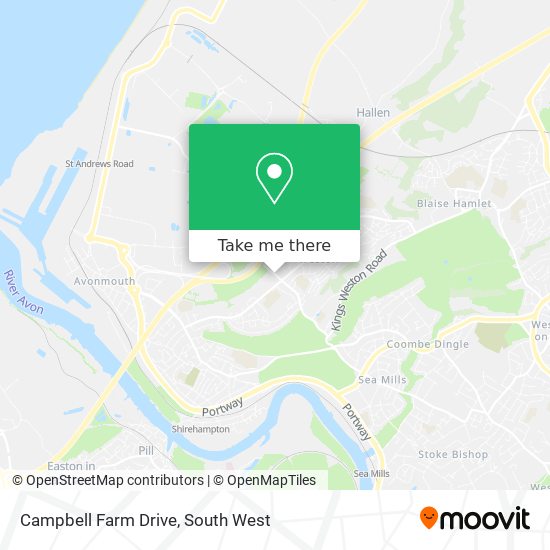 Campbell Farm Drive map
