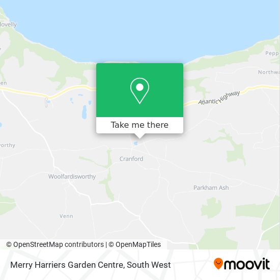 Merry Harriers Garden Centre map