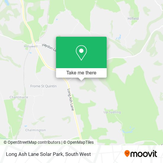 Long Ash Lane Solar Park map