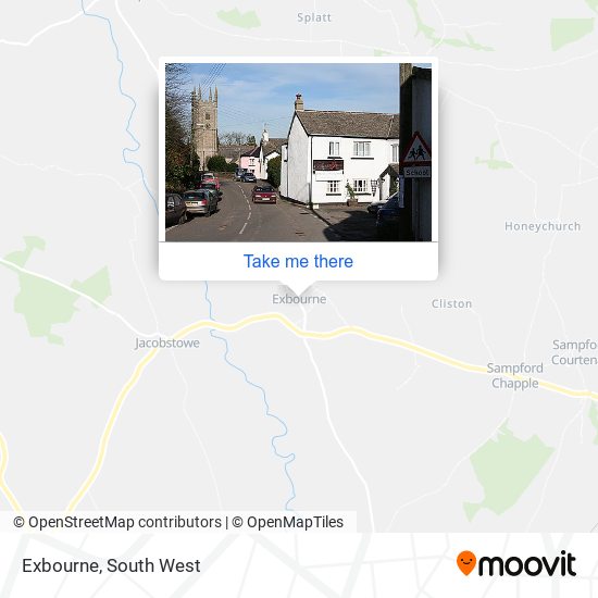 Exbourne map