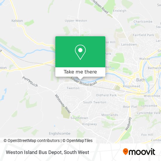 Weston Island Bus Depot map