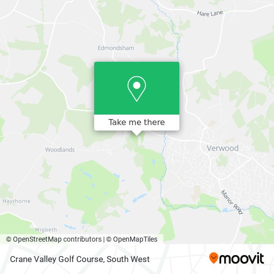 Crane Valley Golf Course map