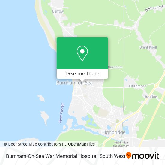 Burnham-On-Sea War Memorial Hospital map