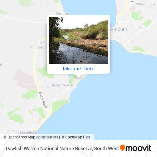 Dawlish Warren National Nature Reserve map