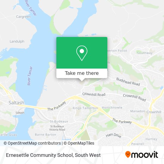 Ernesettle Community School map