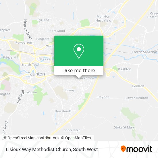 Lisieux Way Methodist Church map
