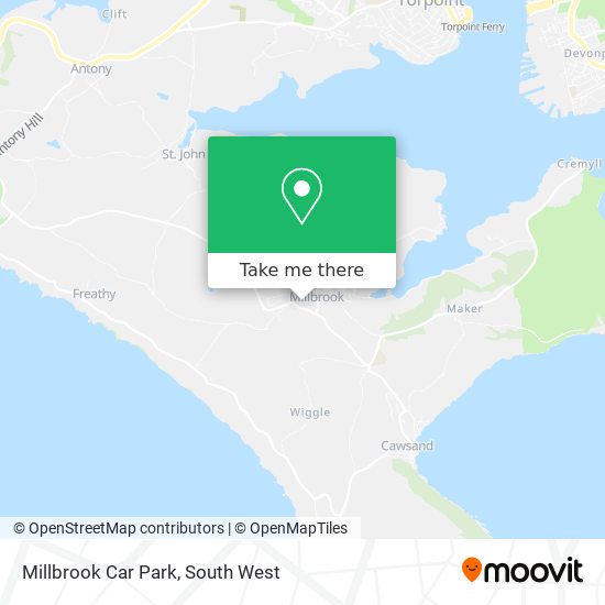 Millbrook Car Park map