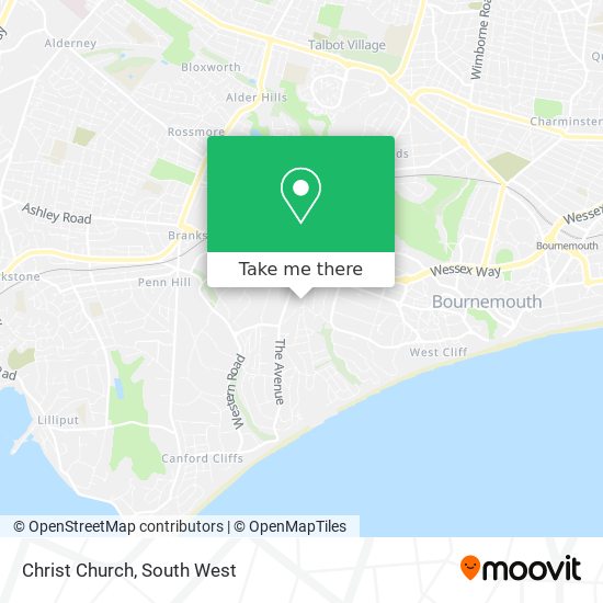 Christ Church map