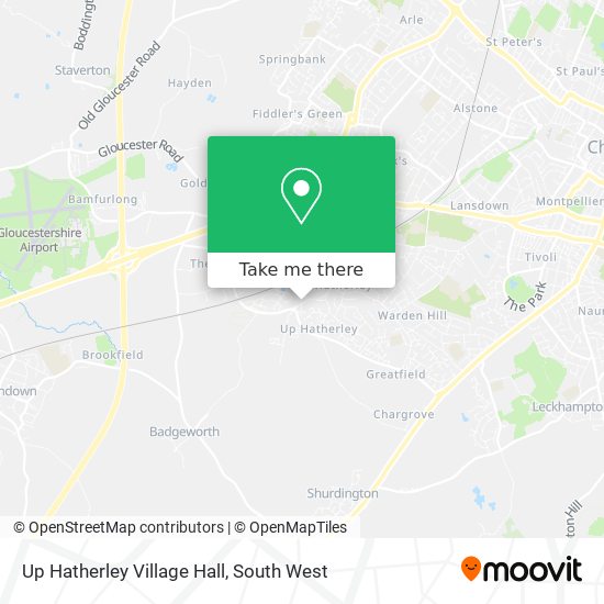 Up Hatherley Village Hall map