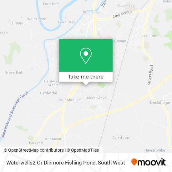 Waterwells2 Or Dinmore Fishing Pond map