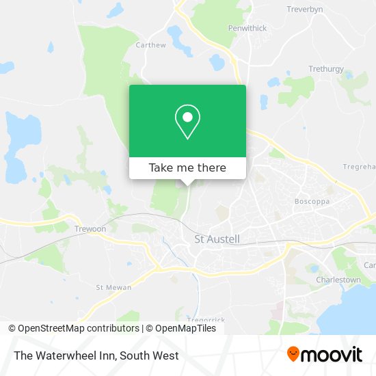 The Waterwheel Inn map