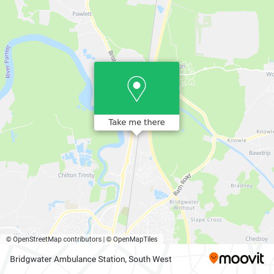 Bridgwater Ambulance Station map