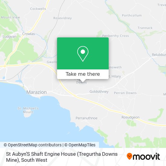 St Aubyn’S Shaft Engine House (Tregurtha Downs Mine) map