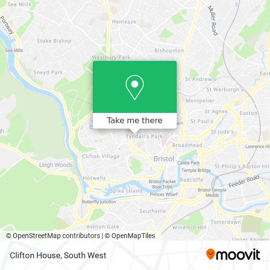 Clifton House map