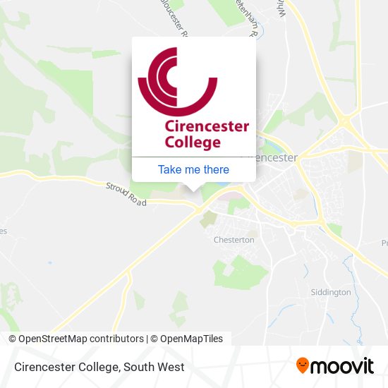 Cirencester College map