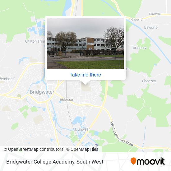 Bridgwater College Academy map