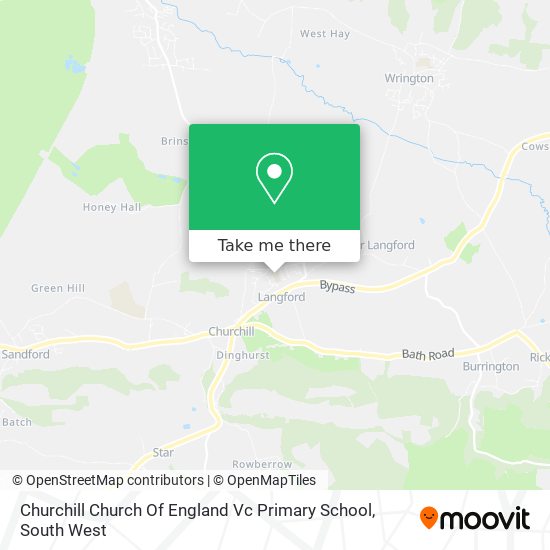 Churchill Church Of England Vc Primary School map