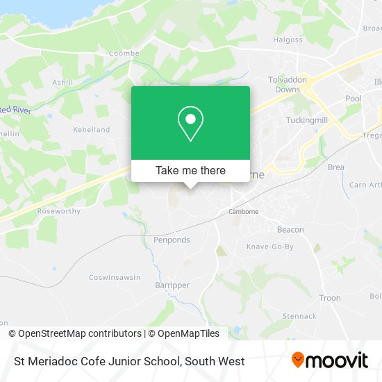 St Meriadoc Cofe Junior School map