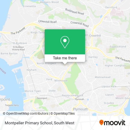 Montpelier Primary School map