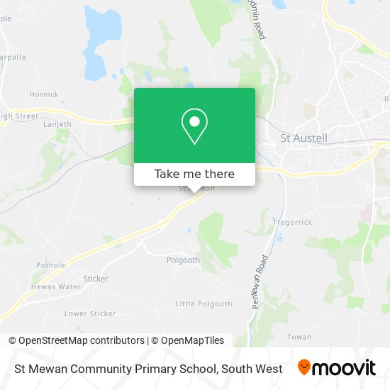 St Mewan Community Primary School map