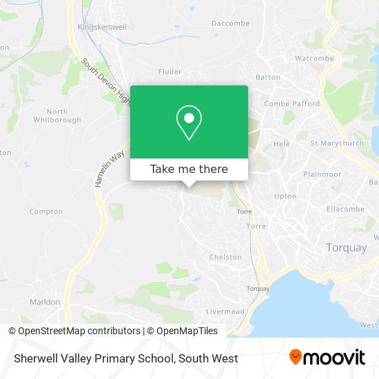 Sherwell Valley Primary School map