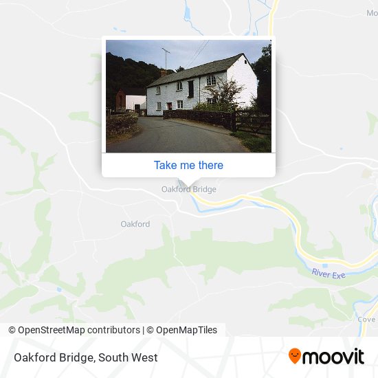 Oakford Bridge map