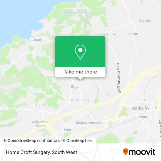 Home Croft Surgery map